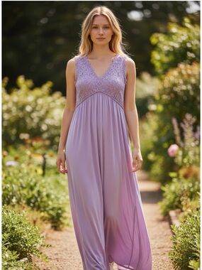 POL Lavender Maxi Dress